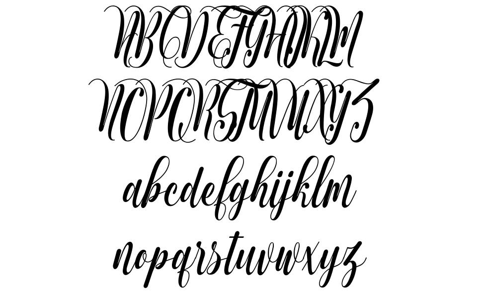 Muthya font specimens