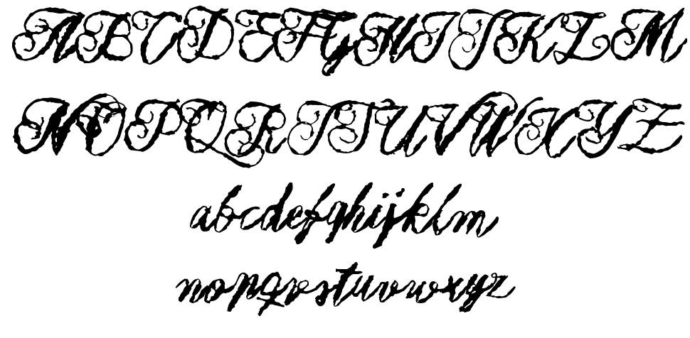 Muurahaiskarhu font specimens