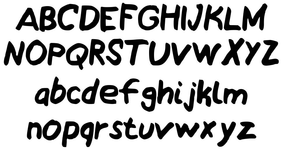 My Awesomated Handwriting font specimens