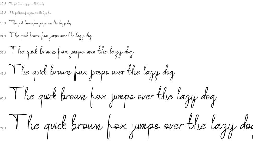 My Baby font Waterfall