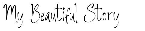 My Beautiful Story schriftart