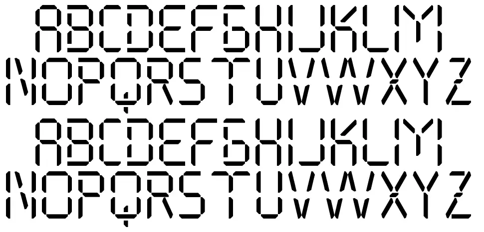 My Display St font specimens