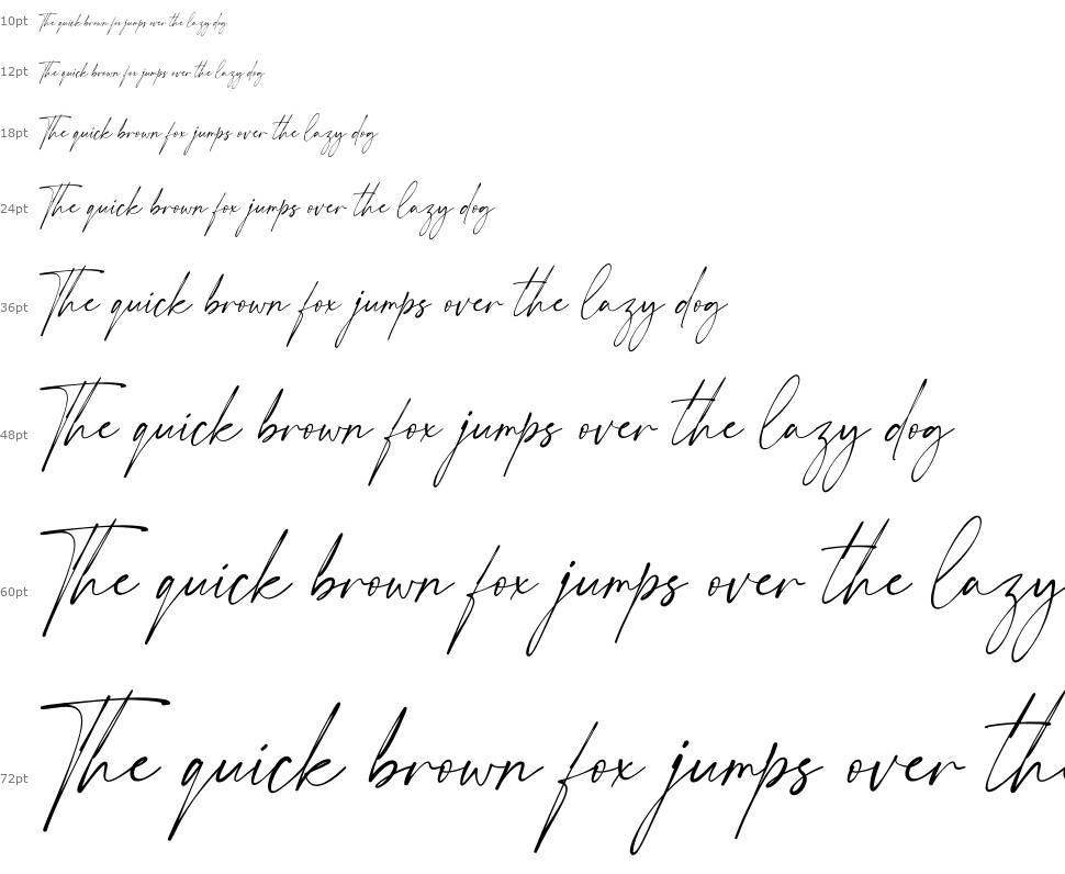 My Everything font Waterfall