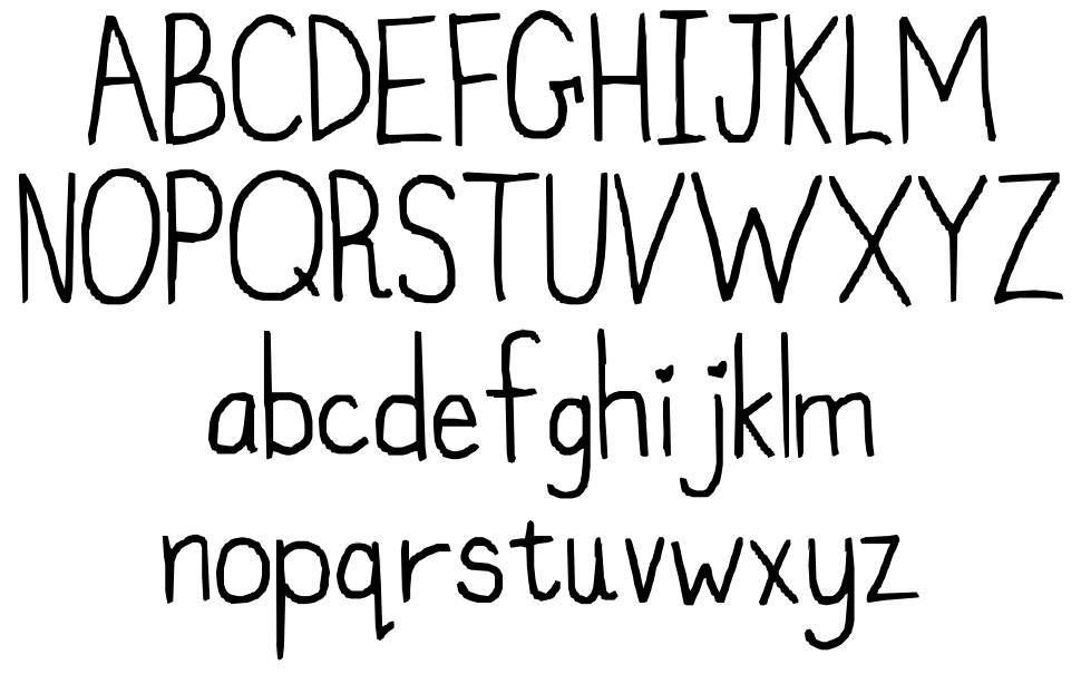 My font isnt funky enough font specimens