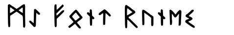 My Font Runes písmo