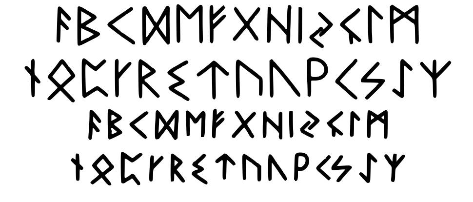 My Font Runes písmo