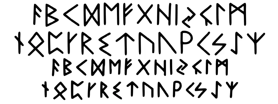 My Font Runes font by Runas Escandinavas Diseño De Runas Real | FontRiver