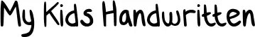 My Kids Handwritten