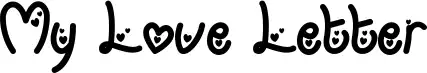 My Love Letter font