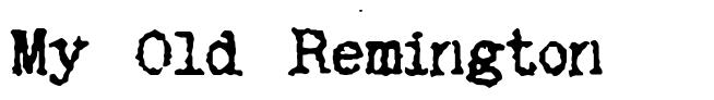 My Old Remington schriftart