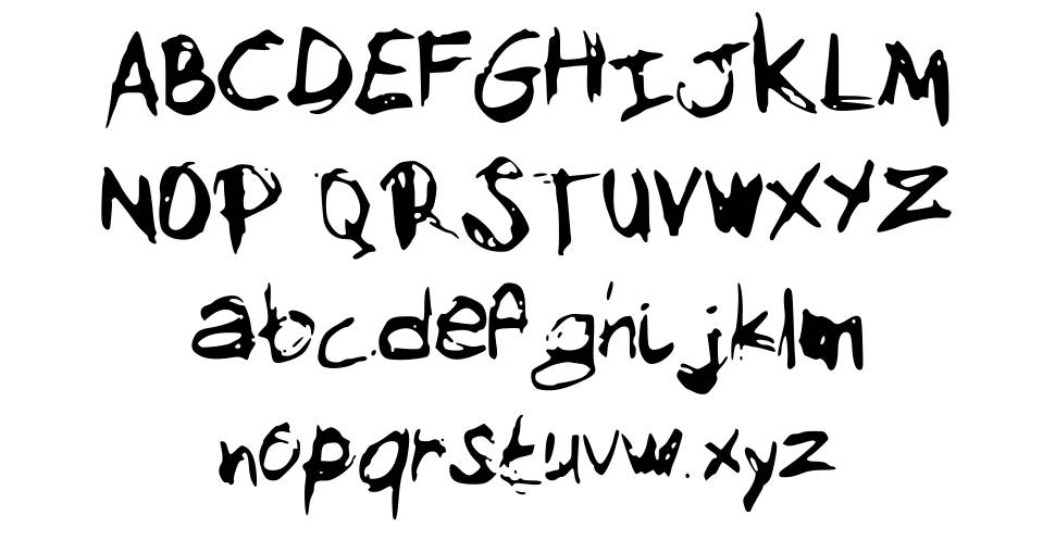 My Sketch Font fonte Espécimes