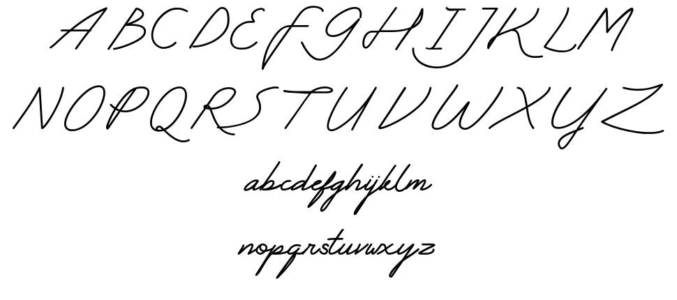 My Ugly Handwritting font specimens