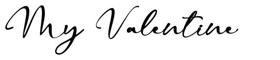My Valentine font
