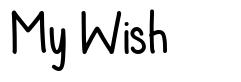 My Wish font