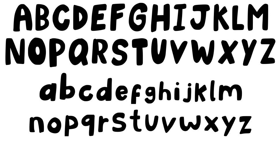 Myfontybb font specimens