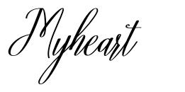 Myheart font