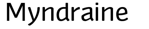 Myndraine шрифт