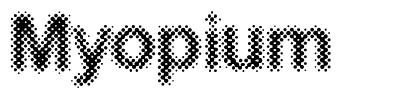 Myopium font