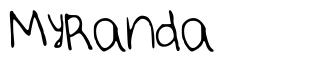 MyRanda font