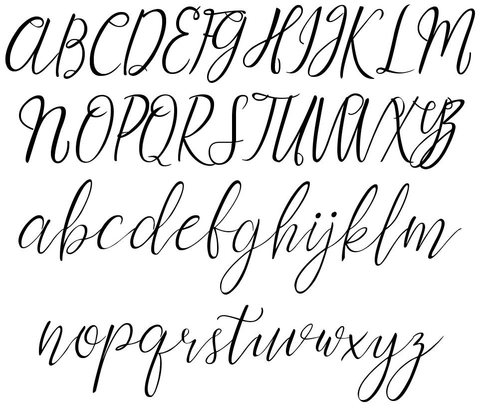 Myrtle font Örnekler