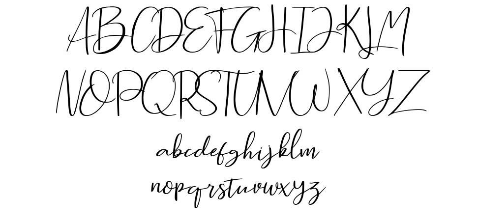 Mystic Darling font specimens