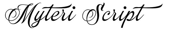 Myteri Script font
