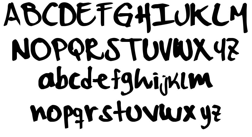 MyWord font specimens