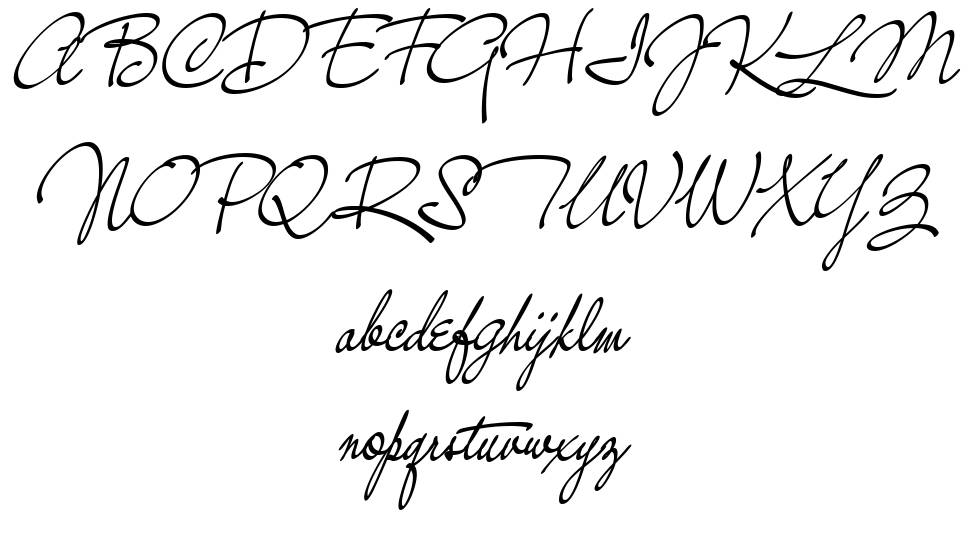 Nacinth font specimens