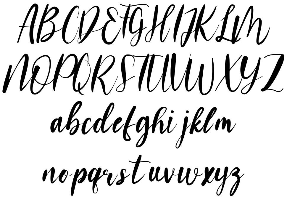 Nacowela font Örnekler