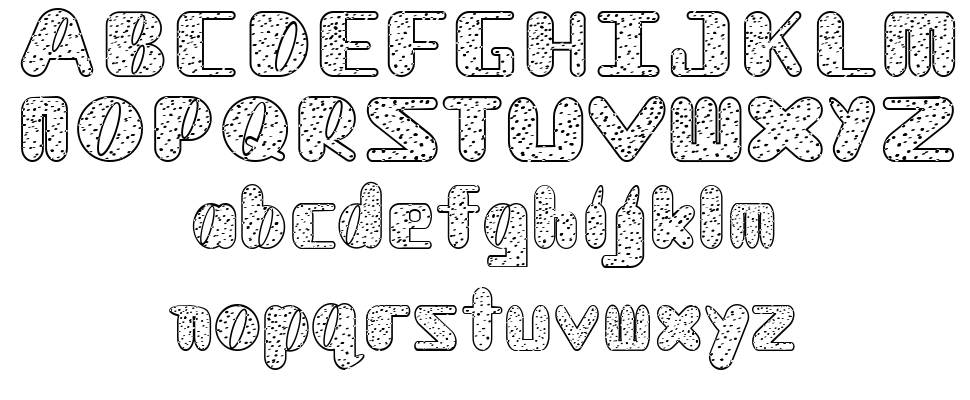 NADC Dalmatian font specimens