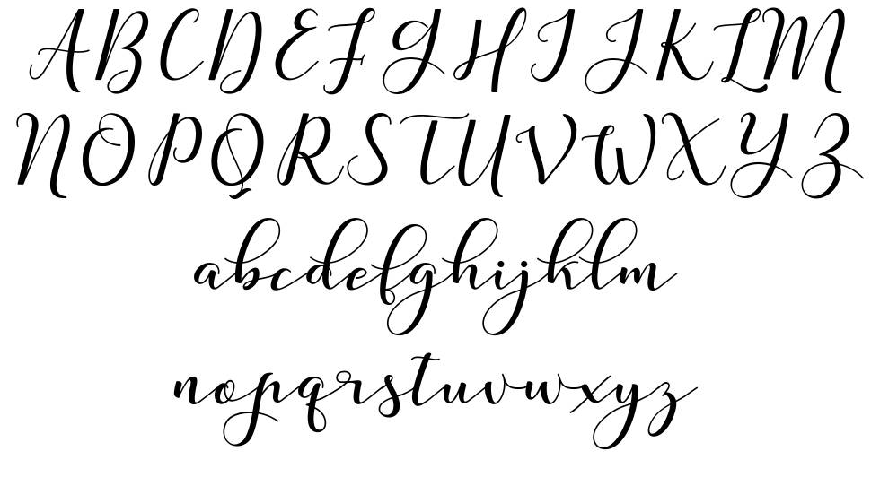 Nafigat Script font specimens
