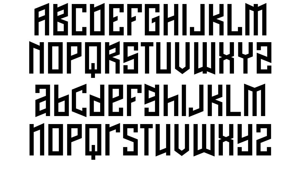 Naftalene font specimens