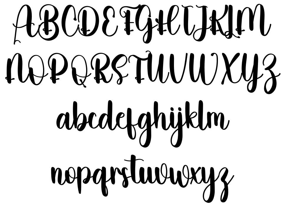 Nagitha font Örnekler
