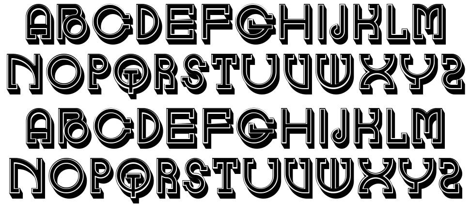 Nagpakita font specimens