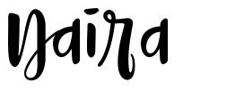 Naira schriftart