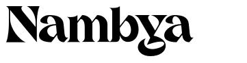 Nambya шрифт