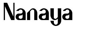 Nanaya шрифт