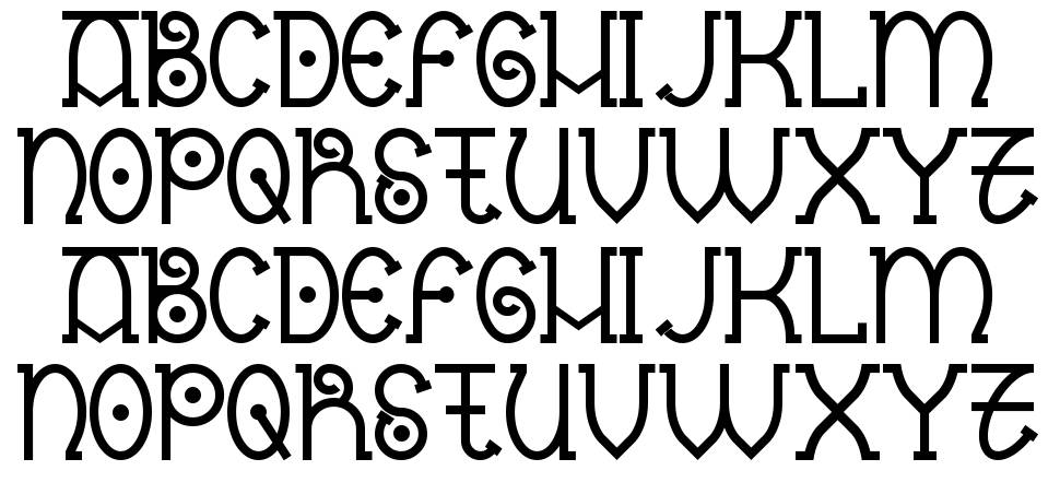 Nantronte font Örnekler