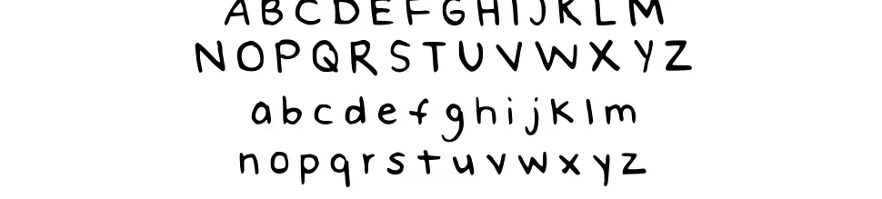 Naomis Handfont specimens