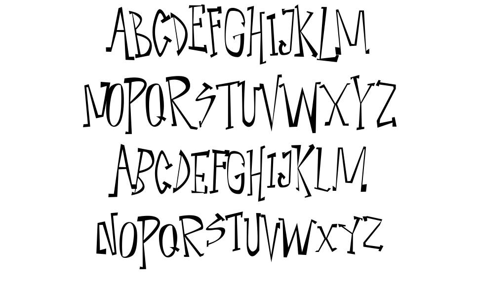 Narcoleptic Dance font specimens