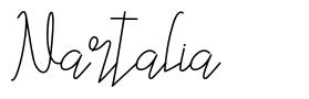Nartalia шрифт