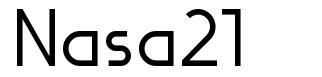 Nasa21 шрифт