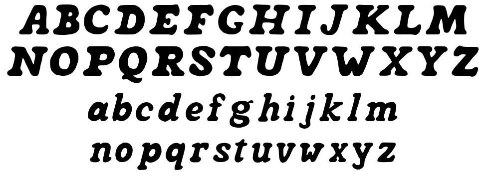 Nashira font specimens