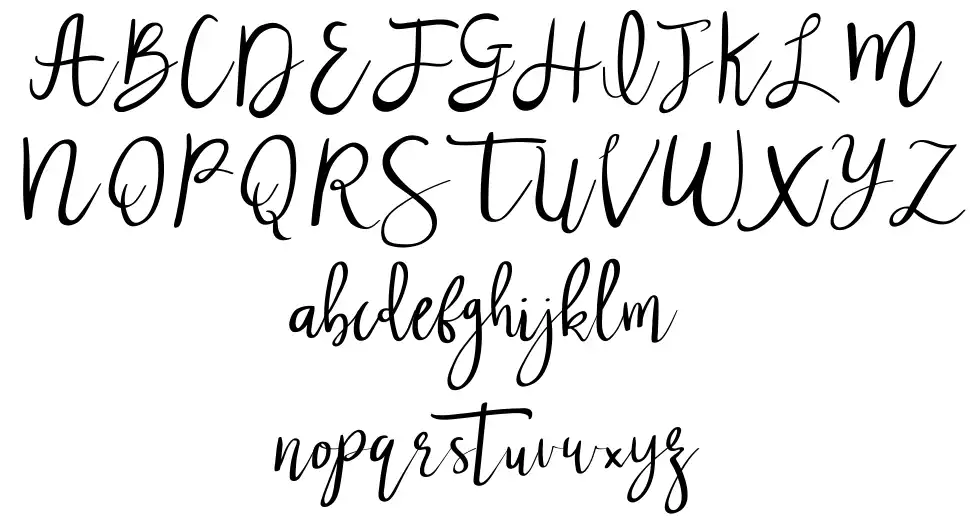 Nastar schriftart vorschau