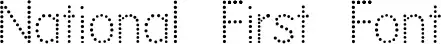National First Font