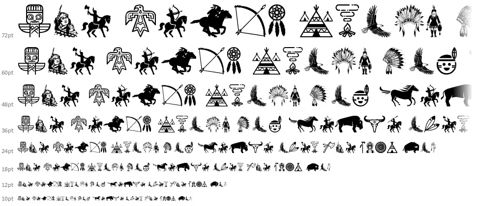 Native American Indians font by Woodcutter | FontRiver