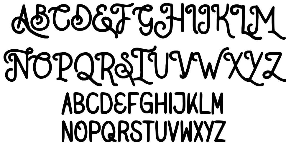 Native Miles Type font specimens