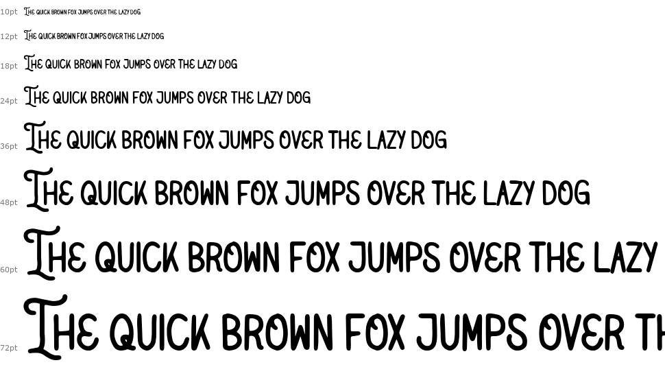 Native Miles Type font Waterfall