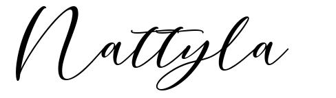 Nattyla шрифт