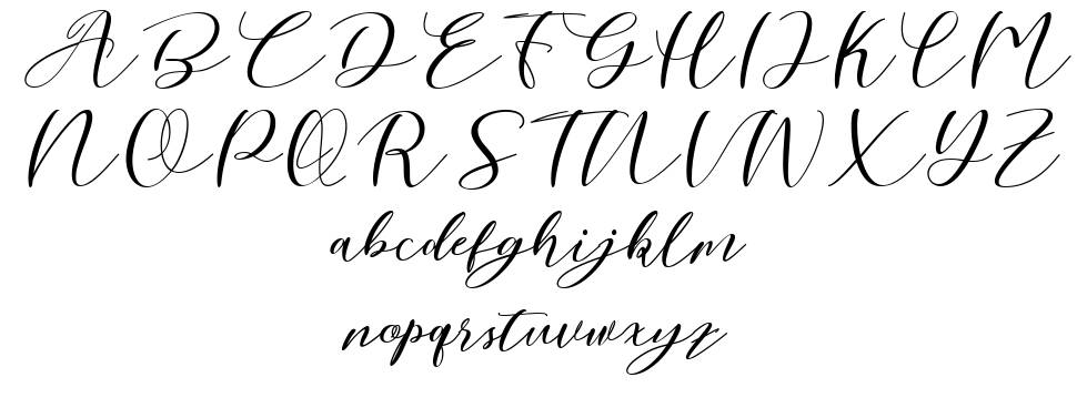 Nattyla font specimens